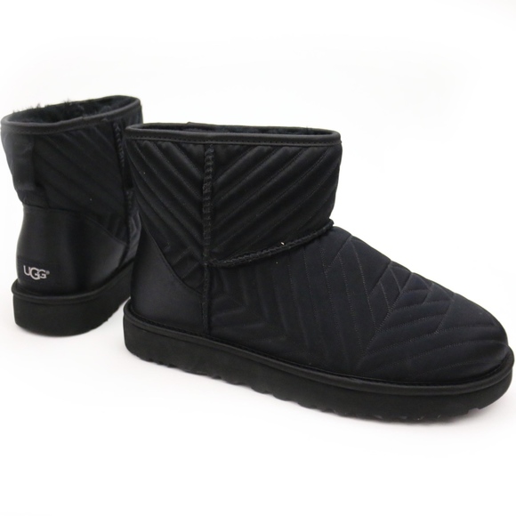 ugg classic mini quilted satin boot